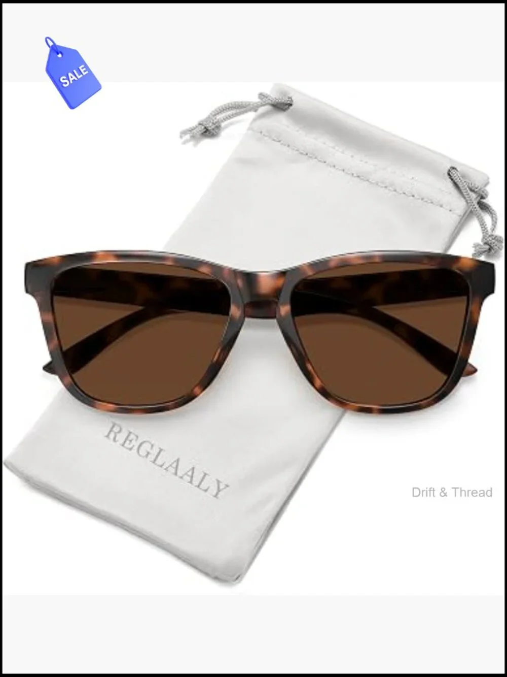 Polarized Retro Square Sunglasses UV Protection Lightweight Unisex Driving